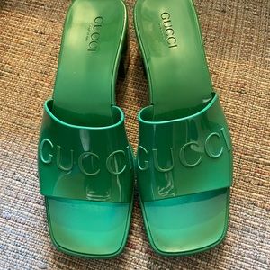 Gucci Women’s Rubber Slide Sandal